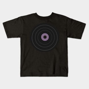 Purple Record Kids T-Shirt